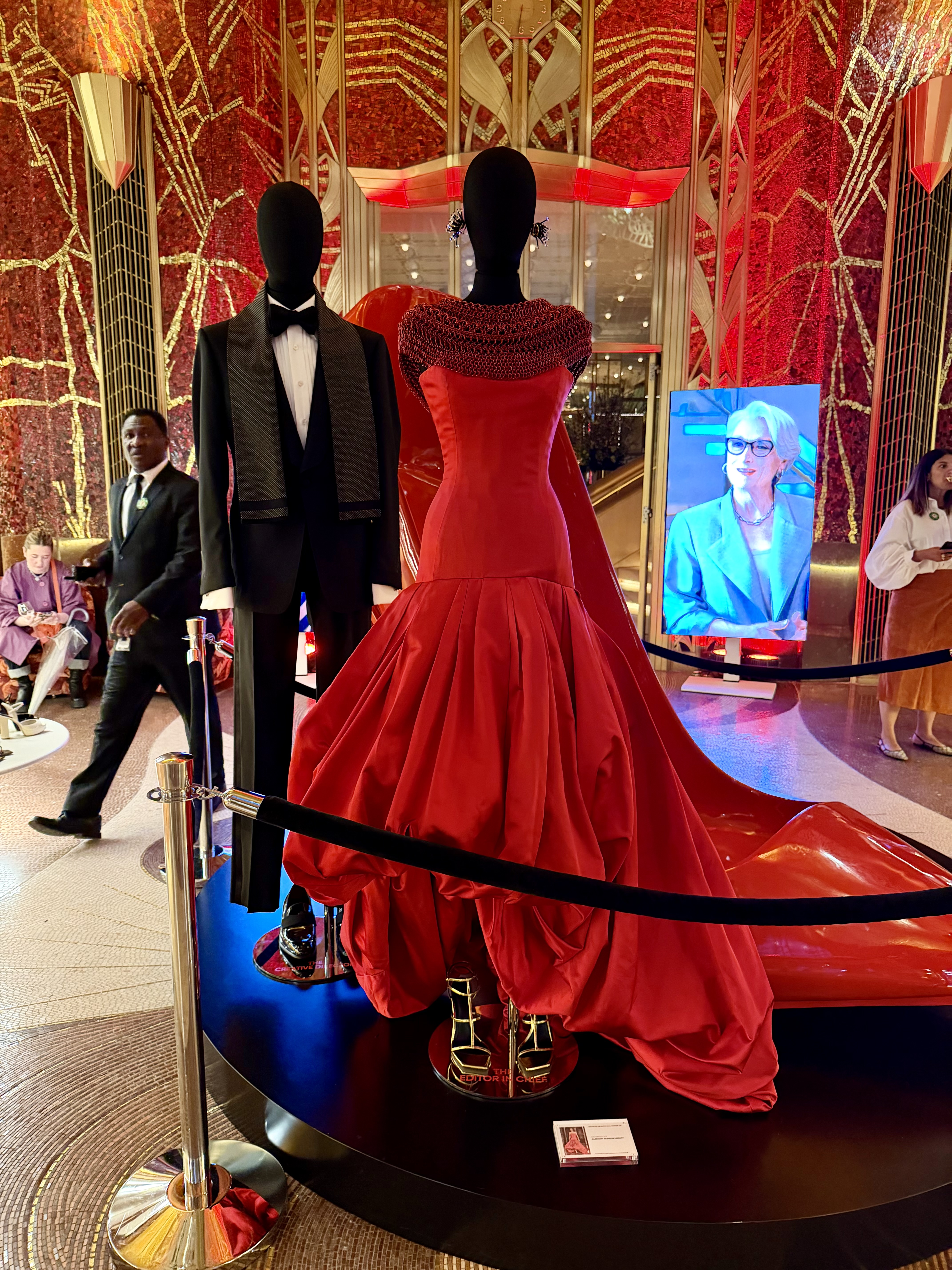 Devil Red Hanover Mane displayed at Printemps New York